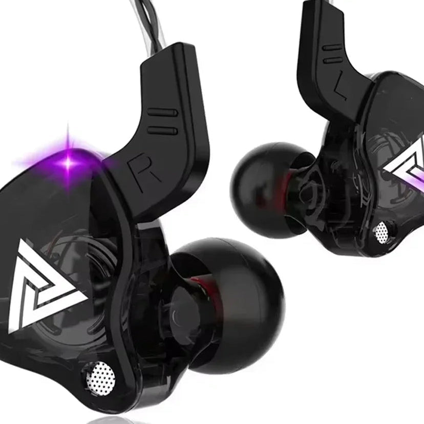 Original QKZ AK6 In Ear Earphone 6 Dynamic Driver Unit Headphone With Mic Stereo Sports HIFI Subwoofer Headset Monitor Earbuds