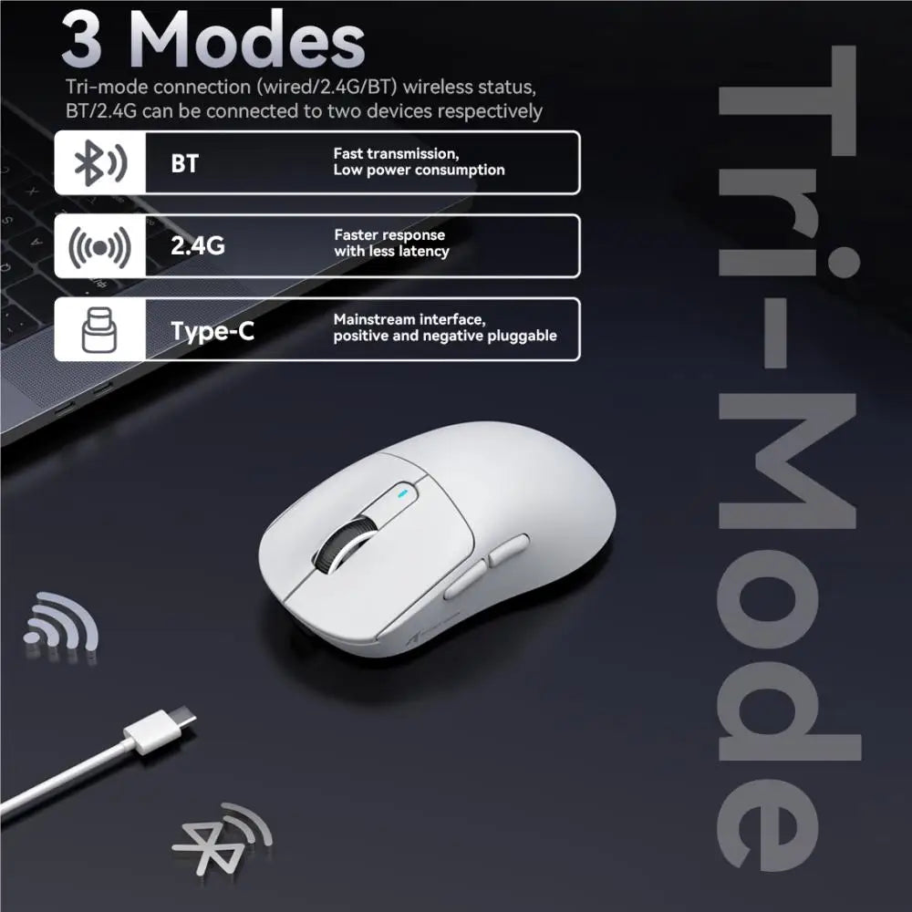 X3 Gaming Mouse Wireless ATTACK SHARK Red Color 4K
