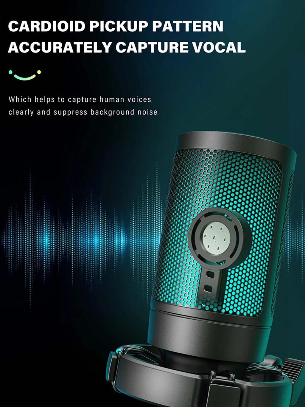 AmpliGame by FIFINE RGB USB Gaming Microphone