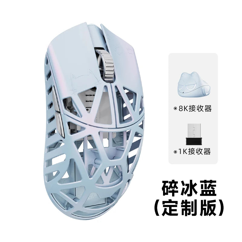 WLMOUSE BEAST X MINI PRO IceBlue Omron light Magnesium Gaming Mouse Magnesium Alloy Wireless FPS Gaming Mouse Lightweight 39g