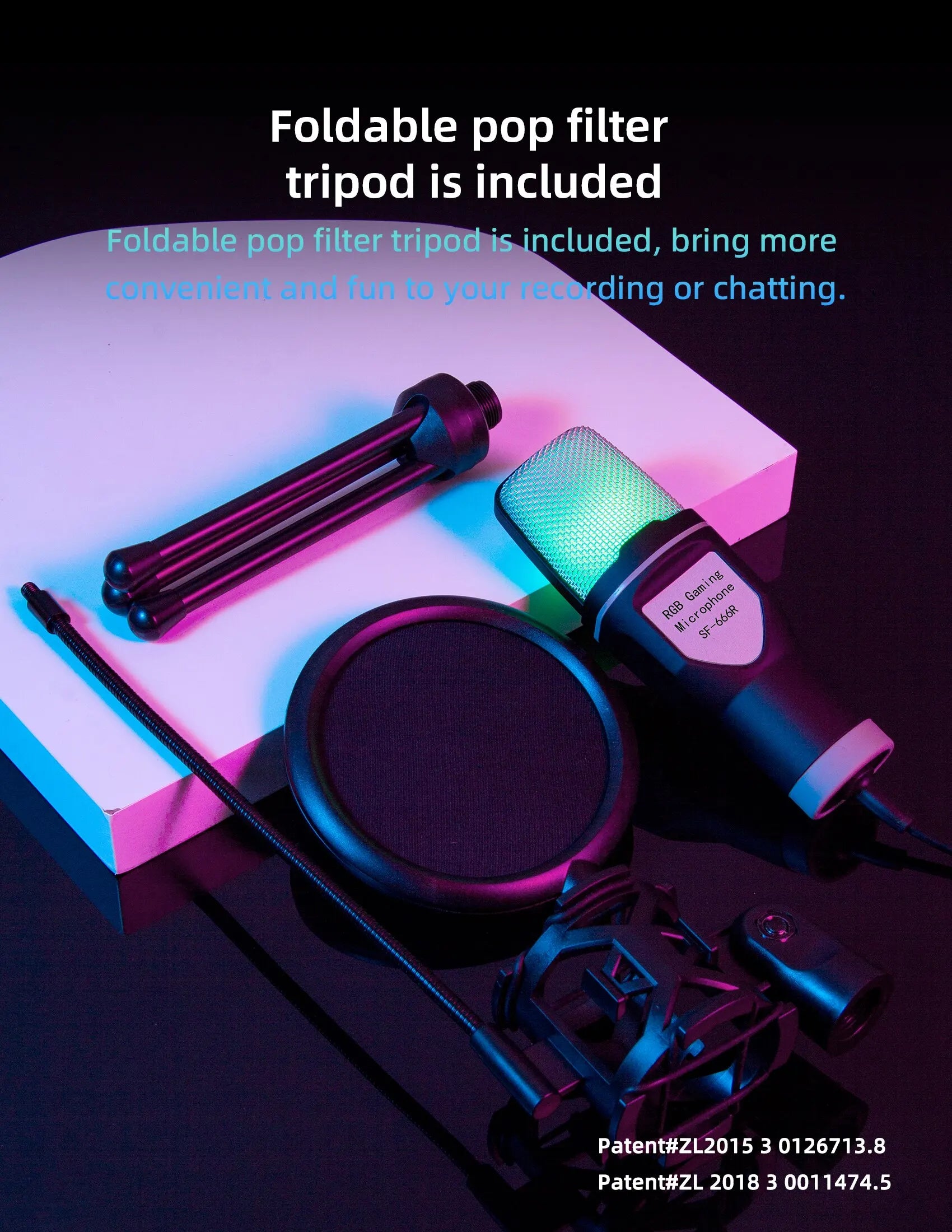 Gaming Computer Professional Condenser Microphone Mic PC Laptop USB