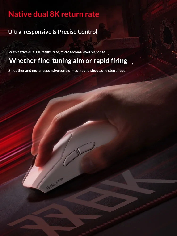 EDIFIER HECATE G5M Ultra Wireless Gaming Mouse G5M Ultra Dual 8K Hot Swappable Silent Switch PAW3950 Nordic 54L15 600Mah Laptop