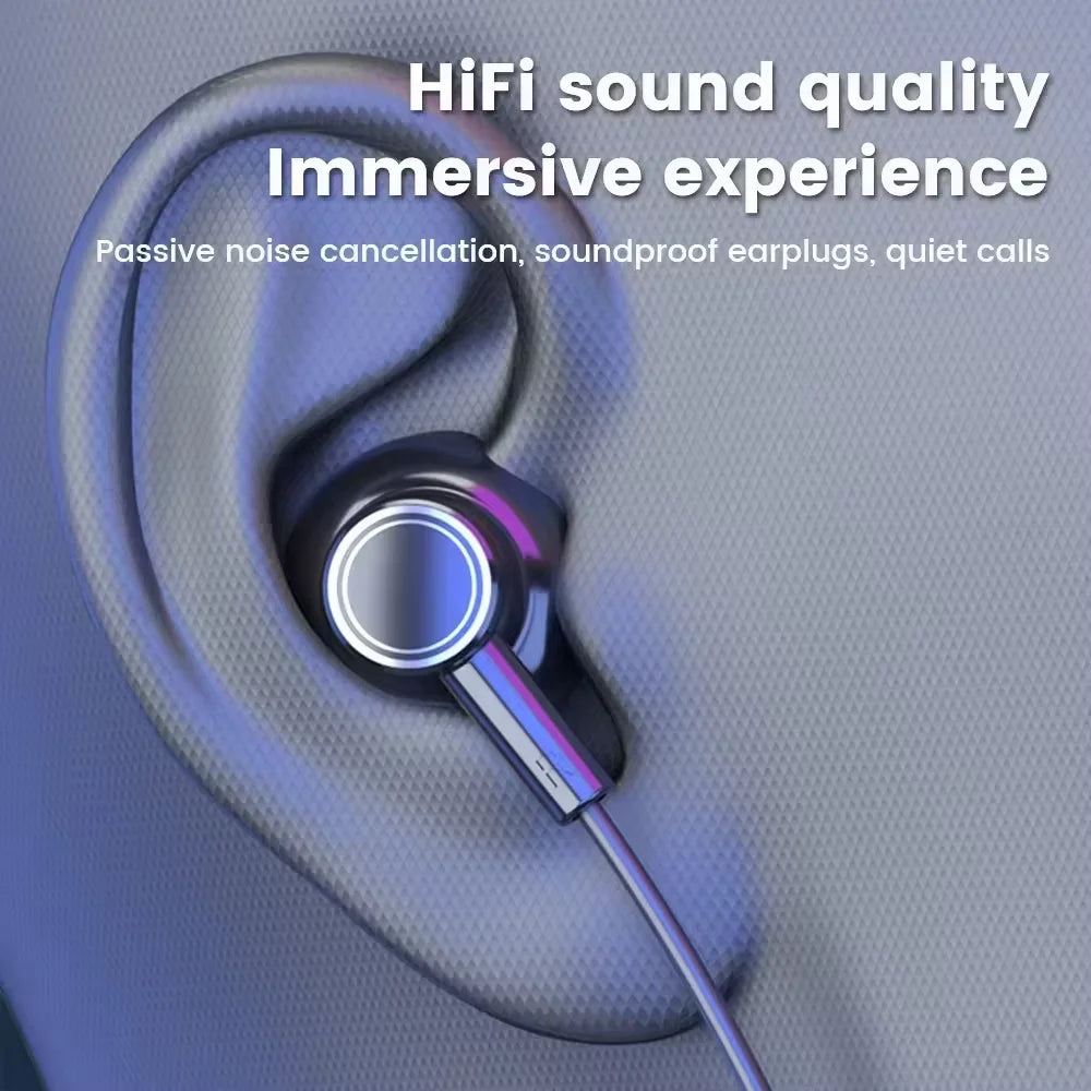Wireless Earphones 5.3 Neckband Headphones Gaming with LED Display