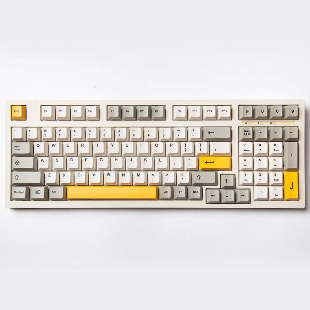 GMK 9009 Keycap Cherry Profile PBT Dye Sublimation Keycaps English For Mechanical Keyboard Gaming Keyboard Minimalist Key Caps