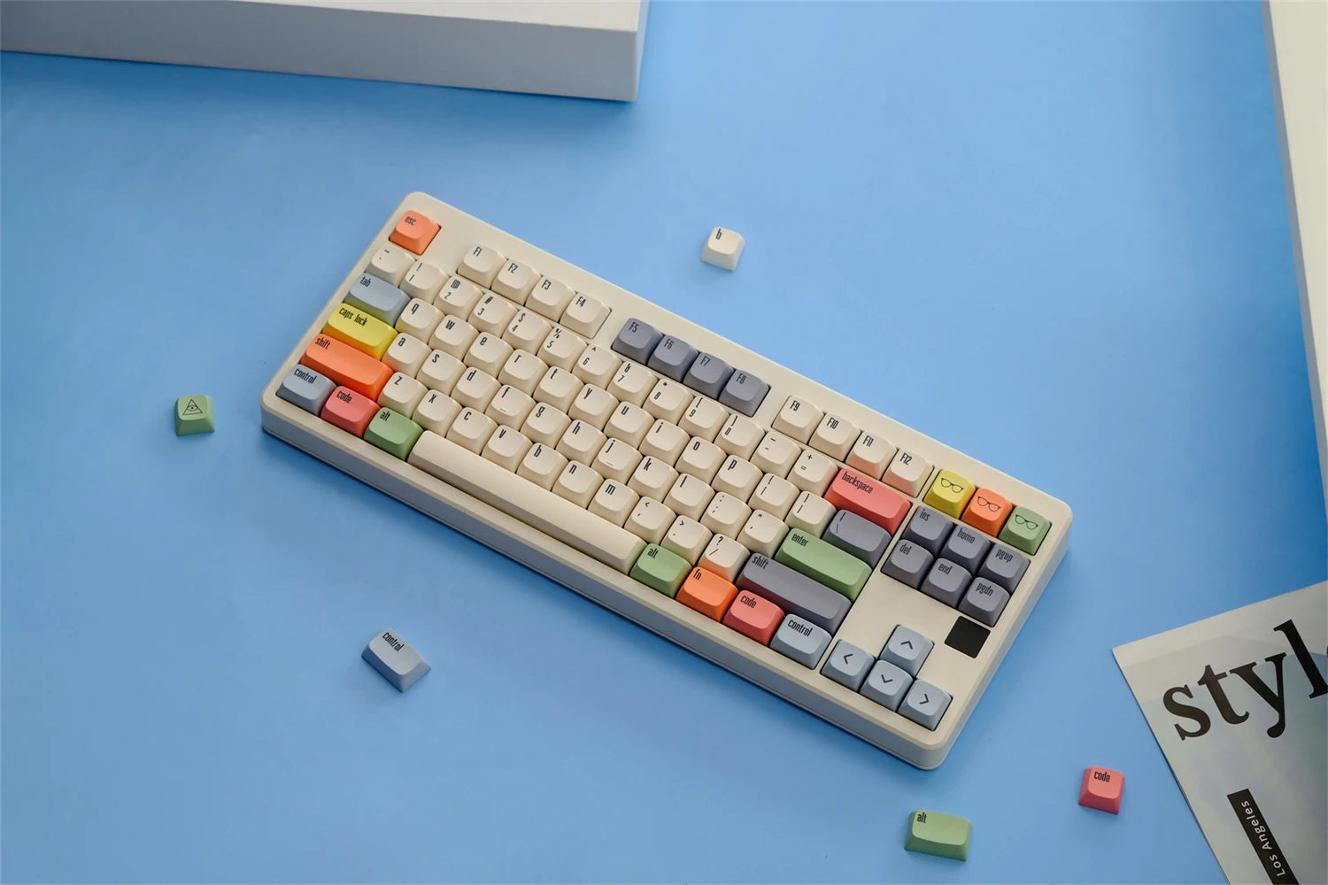 GMK Canvas Keycaps Dye Sub Keycap XDA PBT For Mechanical Keyboard Gaming 75% Color Key Caps Wooting Minimalism Retro Custom DIY