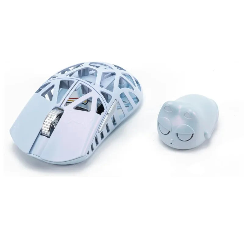 WLMOUSE BEAST X MINI PRO IceBlue Omron light Magnesium Gaming Mouse Magnesium Alloy Wireless FPS Gaming Mouse Lightweight 39g