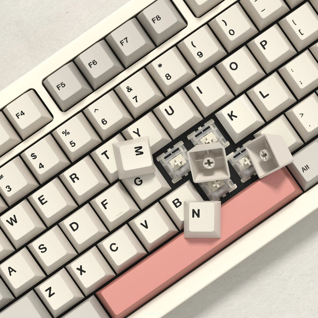 KBDiy 140 Keys PBT Keycap Custom Retro Korean GMK 9009 Keycaps for Mechanical Keyboard Gaming Cherry Profile Sublimation DIY