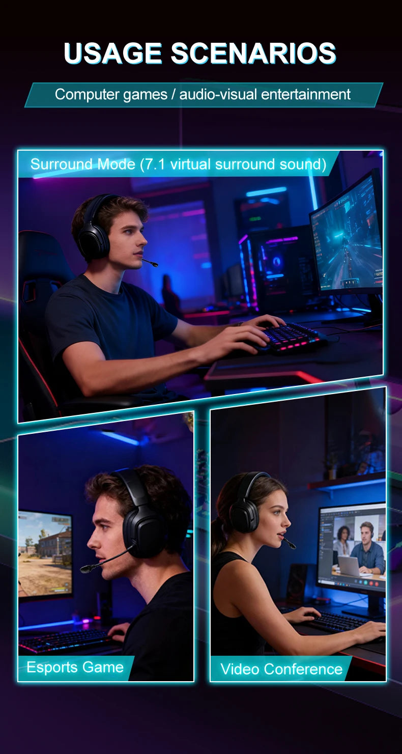 GT808 gaming headset