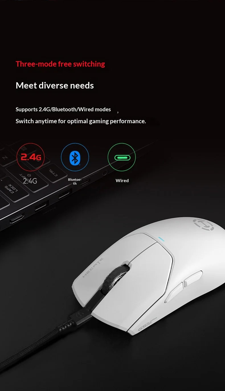 EDIFIER HECATE G5M Ultra Wireless Gaming Mouse G5M Ultra Dual 8K Hot Swappable Silent Switch PAW3950 Nordic 54L15 600Mah Laptop