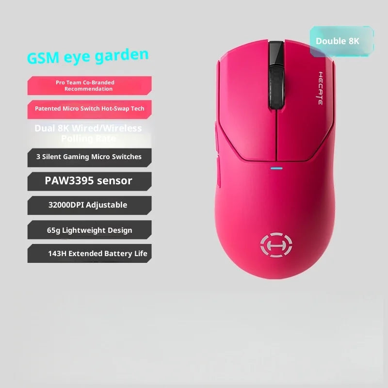 EDIFIER HECATE G5M Ultra Wireless Gaming Mouse G5M Ultra Dual 8K Hot Swappable Silent Switch PAW3950 Nordic 54L15 600Mah Laptop