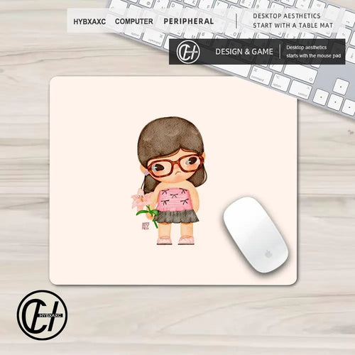 Cartoon H-Hirono Mousepad Mousepad New Arrivals Small Gaming Mousepad 45×40 Gamer Mouse Pad For Keyboards Mat
