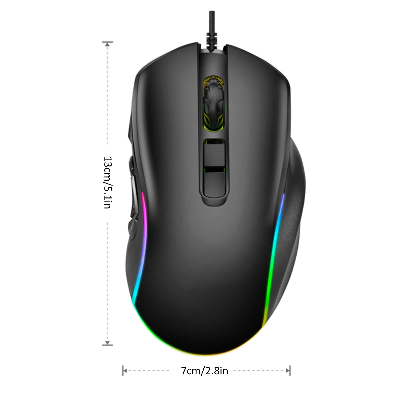 X9 Wired Gaming Mouse, RGB Backlit,