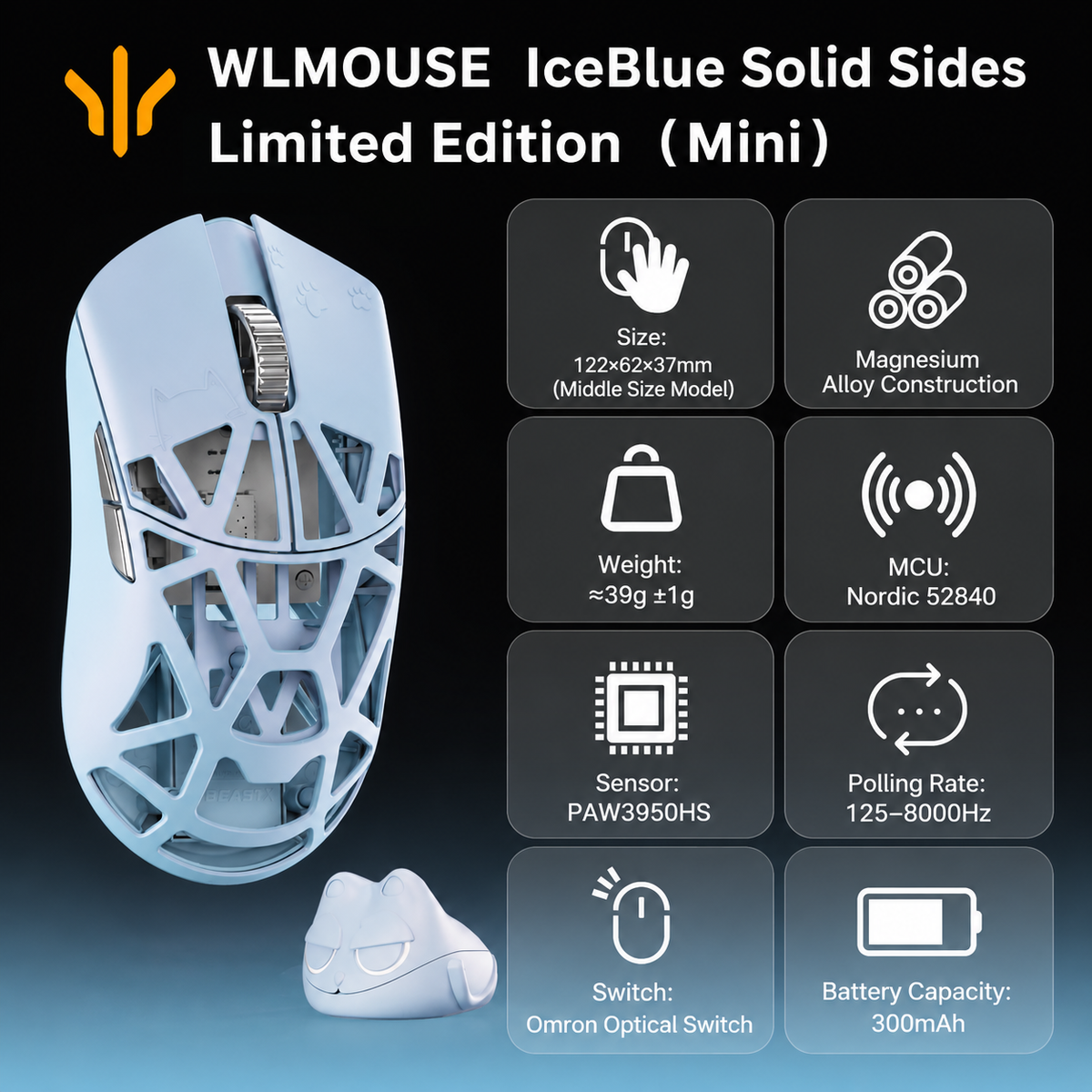 WLMOUSE BEAST X MINI PRO IceBlue