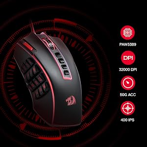 Redragon M990 MMO Gaming Mouse, 32000 DPI!